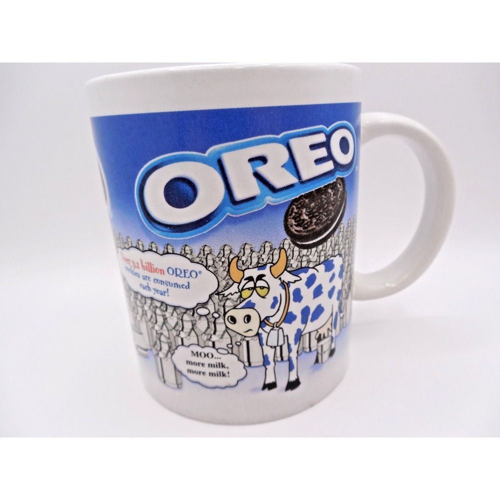 Oreo Coffee Mug Cows Milk Nabisco Houston Harvest 12 oz